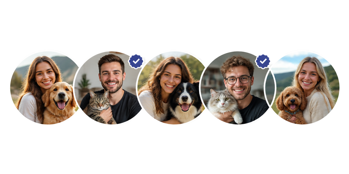 Happy AquaPetz customers with their pets